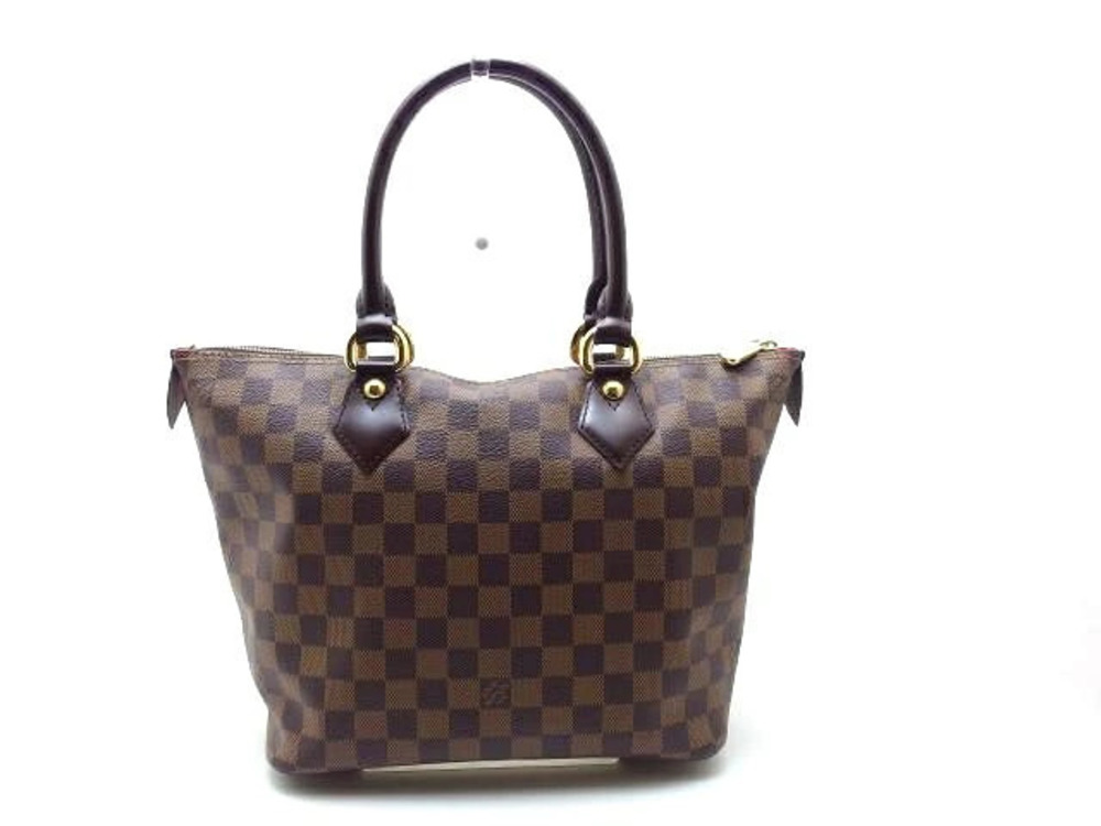LOUIS VUITTON Saleya Handbag Damier Ebene Brown